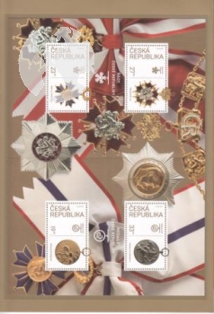 České poštovní známky - Státní vyznamenání České republiky 2018 ** / ● - pamětní desky